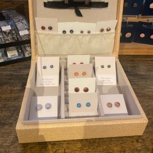 Barbara Jorgenson glass stud earrings