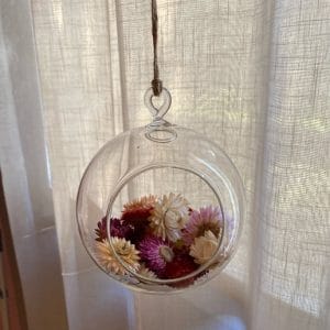Dried flower sphere