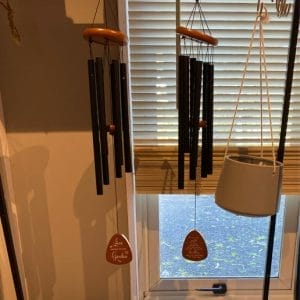 Wind Chimes- “Love grows in the garden”