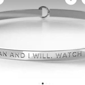 Be.Bangle-silver- I can and I will. Watch me
